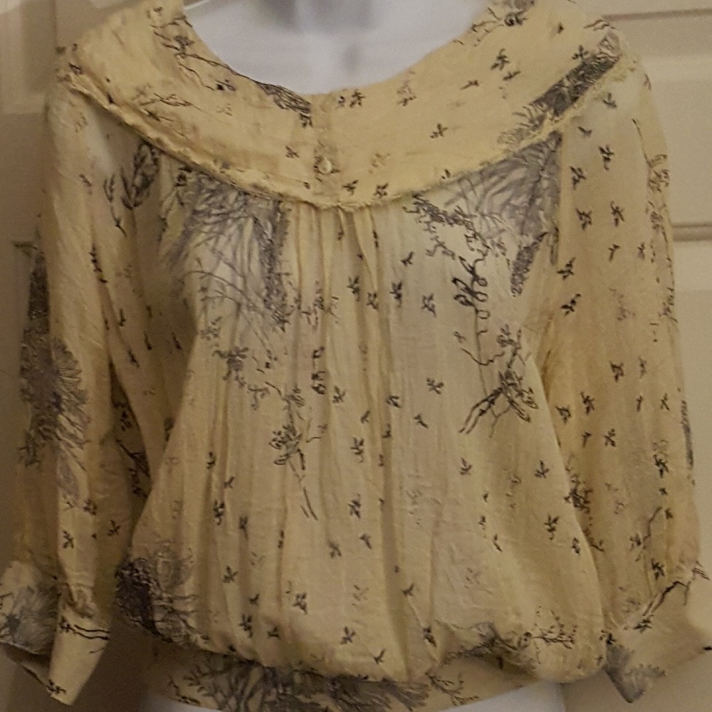 Myth NYC - Luscious soft cotton blouson shirt.